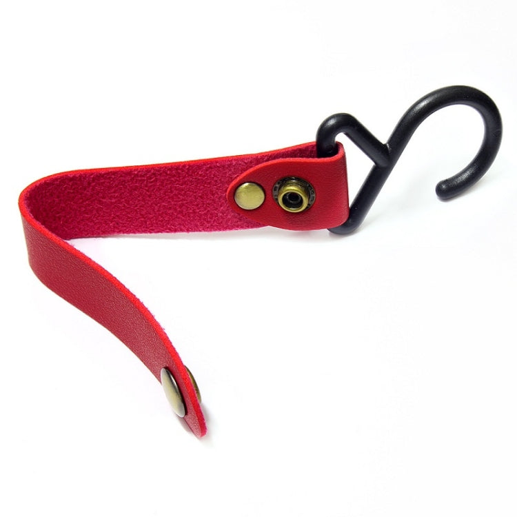 Outdoor Camping Tent PU Leather Multifunctional Storage Hook, Grey, Red, Black, Pink, Blue, Brown, Green, Orange