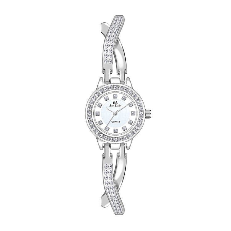 BS Bee Sister FA1531  Butterfly Cross Full Diamond Ladies Watch Bracelet Watches, Gold, Silver, Rose Gold