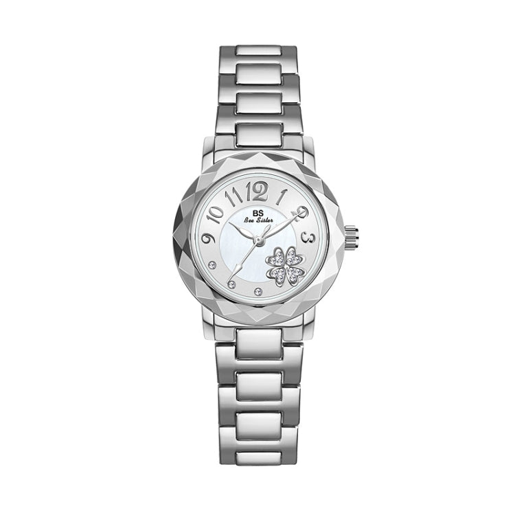 BS Bee Sister  FA1481 Flower Embellished Ladies Alloy Watch Wrist Watches, Gold, Silver, Rose Gold
