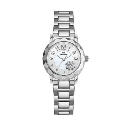 BS Bee Sister  FA1481 Flower Embellished Ladies Alloy Watch Wrist Watches, Gold, Silver, Rose Gold