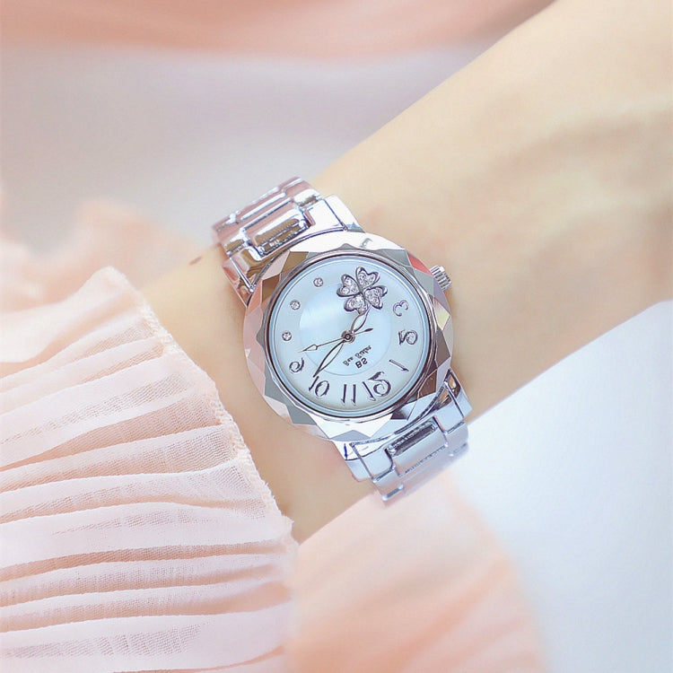 BS Bee Sister  FA1481 Flower Embellished Ladies Alloy Watch Wrist Watches, Gold, Silver, Rose Gold