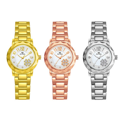 BS Bee Sister  FA1481 Flower Embellished Ladies Alloy Watch Wrist Watches, Gold, Silver, Rose Gold