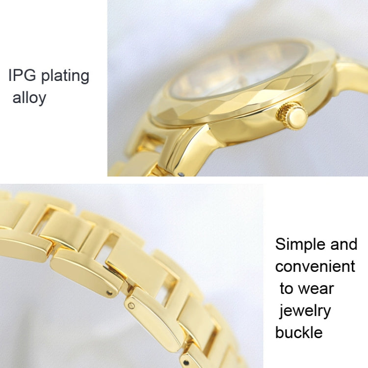 BS Bee Sister  FA1481 Flower Embellished Ladies Alloy Watch Wrist Watches, Gold, Silver, Rose Gold