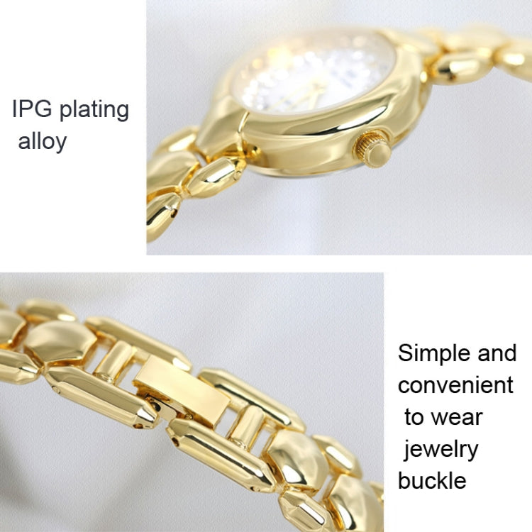 BS Bee Sister FA1691  Ladies Diamond Watch Jewelry Chain Watch, Gold, Silver, Golden Silver
