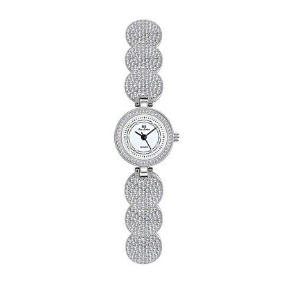 BS Bee Sister  FA1606 Diamond Inlaid Ladies Watch Jewelry Chain Watch, Gold, Silver