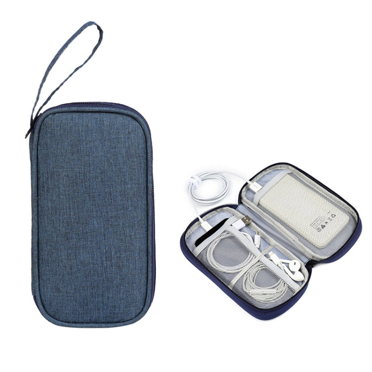 Power Hard Drive Digital Accessories Dustproof Storage Bag, Style:, Data Cable Bag (Navy), Data Cable Bag (Gray), Data Cable Bag (Black), Power Bank Bag (Blue), Power Bank Bag (Gray), Power Bank Bag (Black)