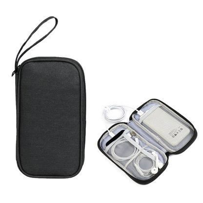 Power Hard Drive Digital Accessories Dustproof Storage Bag, Style:, Data Cable Bag (Navy), Data Cable Bag (Gray), Data Cable Bag (Black), Power Bank Bag (Blue), Power Bank Bag (Gray), Power Bank Bag (Black)