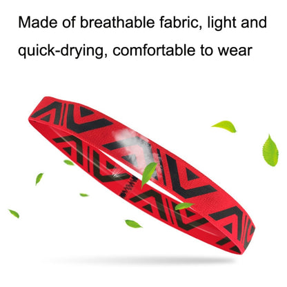 Summer Sports Fitness Yoga Headband Sweat-absorbing Non-slip Sweatband, White Black, White Blue, White Red, White Green