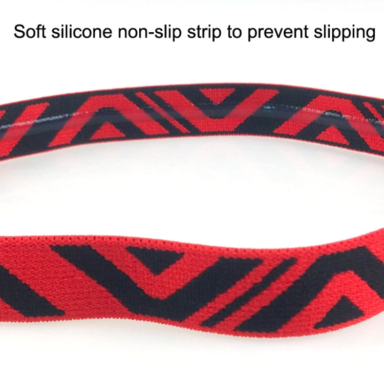 Summer Sports Fitness Yoga Headband Sweat-absorbing Non-slip Sweatband, White Black, White Blue, White Red, White Green
