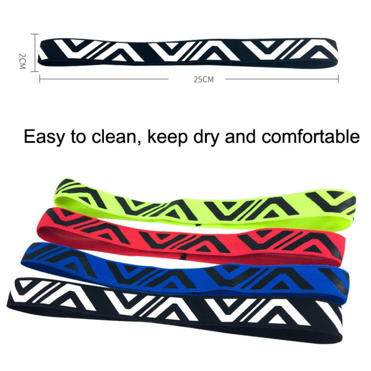 Summer Sports Fitness Yoga Headband Sweat-absorbing Non-slip Sweatband, White Black, White Blue, White Red, White Green