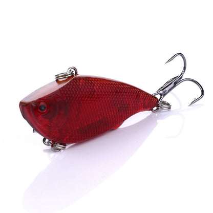 HENGJIA VI022 10g 6cm Plastic VIB Lure Hard Bait With Sound Beads, VI022 6, VI022 7, VI022 8, VI022 9, VI022 10, VI022 1, VI022 2, VI022 3, VI022 4, VI022 5