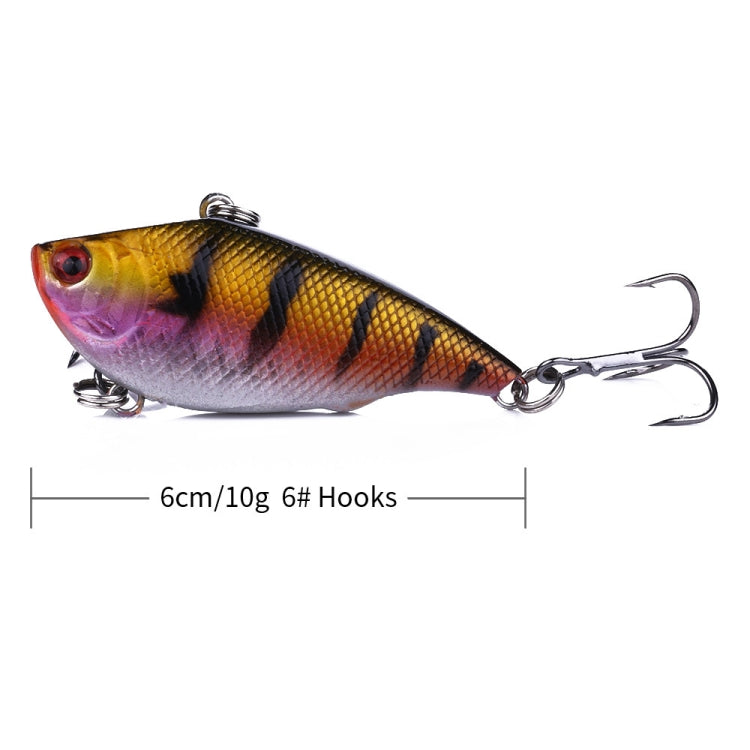 HENGJIA VI022 10g 6cm Plastic VIB Lure Hard Bait With Sound Beads, VI022 5, VI022 6, VI022 7, VI022 8, VI022 9, VI022 10, VI022 1, VI022 2, VI022 3, VI022 4