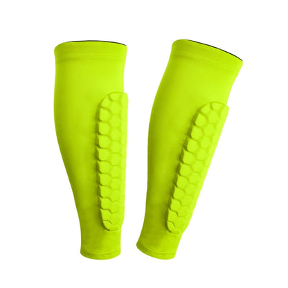 Sports Outdoor Basketball Ride Honeycomb Anti -Collision Leg Protection, M (Black), L (Black）, XL (Black）, M (Red), L (Red), XL (Red), M( Blue), L (Blue), XL (Blue), M (Fluorescent Green ), L (Fluorescent Green ), XL(Fluorescent Green ), M (Orange )