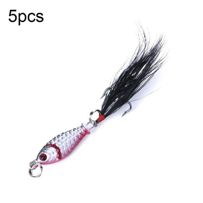 5 PCS HENGJIA LB003 Small Iron Plate 2.5cm 4g Far Delivery Freshwater Bait, LB003 3, LB003 4, LB003 1, LB003 2