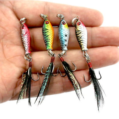 5 PCS HENGJIA LB003 Small Iron Plate 2.5cm 4g Far Delivery Freshwater Bait, LB003 3, LB003 4, LB003 1, LB003 2