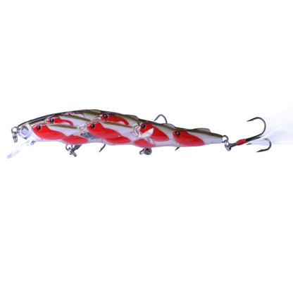 HENGJIA MI113 11.5cm 15.7g Sea Fishing Crank Lure Swing With Feather Hook, MI113 A, MI113 B, MI113 C, MI113 D, MI113 E
