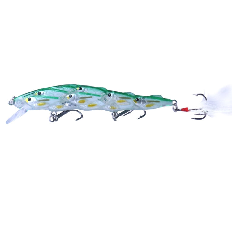 HENGJIA MI113 11.5cm 15.7g Sea Fishing Crank Lure Swing With Feather Hook, MI113 A, MI113 B, MI113 C, MI113 D, MI113 E