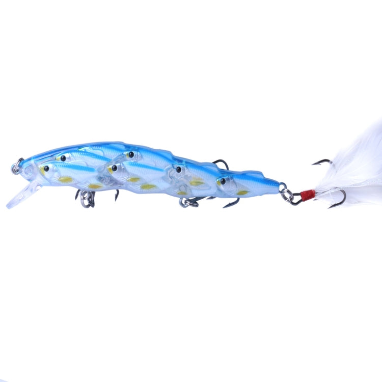 HENGJIA MI113 11.5cm 15.7g Sea Fishing Crank Lure Swing With Feather Hook, MI113 A, MI113 B, MI113 C, MI113 D, MI113 E