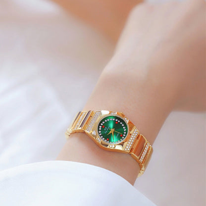 BS Bee Sister  FA1647 Classic Ladies Watch Diamond Wrist Watch, Silver Black, Silver White, Golden Black, Golden Green, Golden White