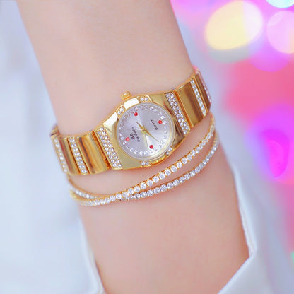 BS Bee Sister  FA1647 Classic Ladies Watch Diamond Wrist Watch, Silver Black, Silver White, Golden Black, Golden Green, Golden White