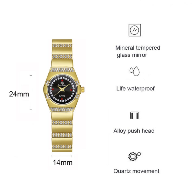 BS Bee Sister  FA1647 Classic Ladies Watch Diamond Wrist Watch, Silver Black, Silver White, Golden Black, Golden Green, Golden White