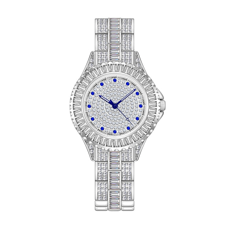 BS Bee Sister FA1686 Diamond Inlaid Ladies Watch Jewelry Chain Watch, Silver, Silver Golden, Gold