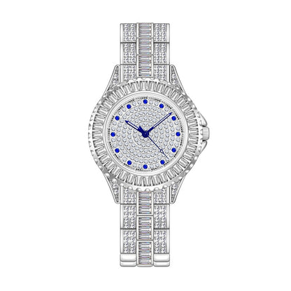 BS Bee Sister FA1686 Diamond Inlaid Ladies Watch Jewelry Chain Watch, Silver, Silver Golden, Gold
