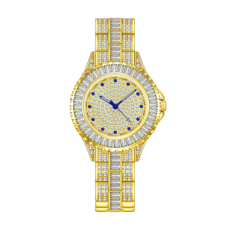 BS Bee Sister FA1686 Diamond Inlaid Ladies Watch Jewelry Chain Watch, Silver, Silver Golden, Gold
