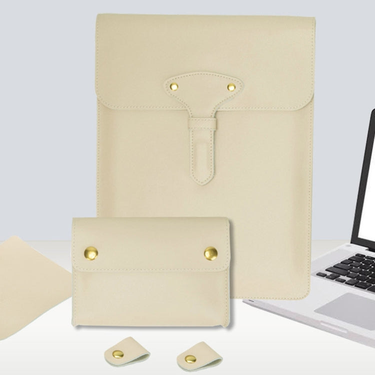S177 3 In 1 Leather Waterproof Laptop Liner Bags, 13 inches, 14 inches, 15 inches