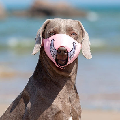 Cartoon Dog Mouth Cover Anti-Bite Nylon Dog Mask, Size:, S, M, L, XL
