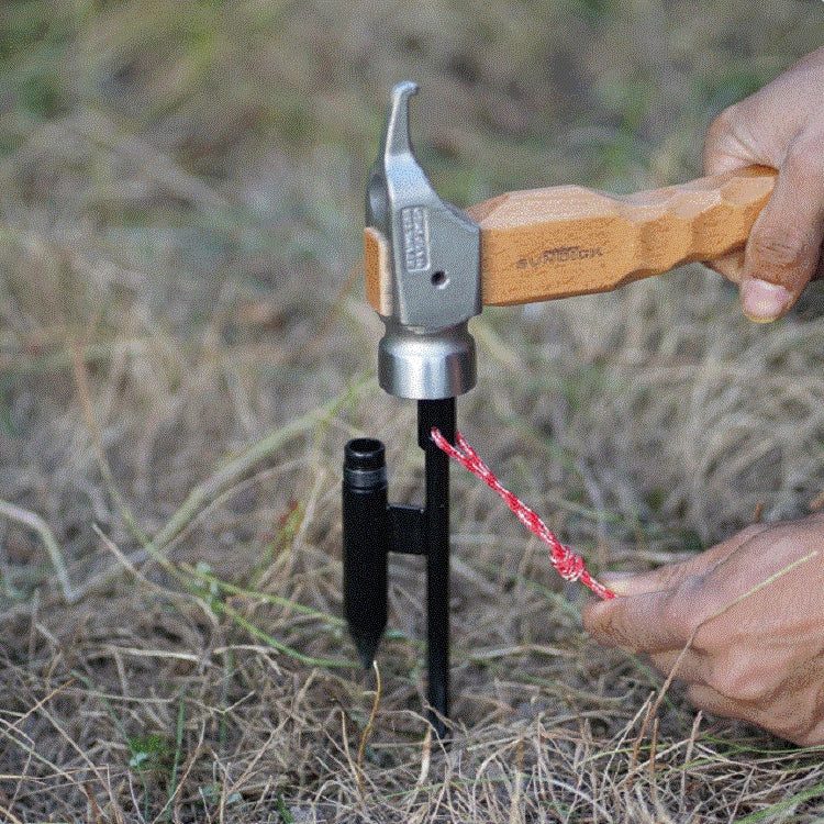 Outdoor Camping Telescopic Double Hook Folding Light Stand, Golden, Black, Green