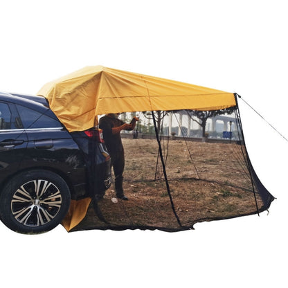Rear Mosquito Repellent Sun Protection Tent RV Canopy Awning, Yellow, Green, Blue, Military Color, Beige