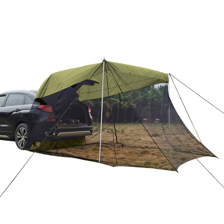 Rear Mosquito Repellent Sun Protection Tent RV Canopy Awning, Yellow, Green, Blue, Military Color, Beige
