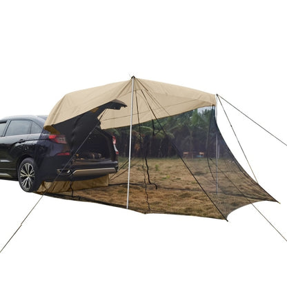 Rear Mosquito Repellent Sun Protection Tent RV Canopy Awning, Yellow, Green, Blue, Military Color, Beige