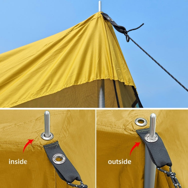Rear Mosquito Repellent Sun Protection Tent RV Canopy Awning, Yellow, Green, Blue, Military Color, Beige
