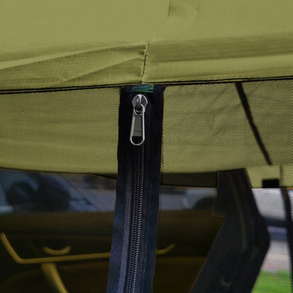 Rear Mosquito Repellent Sun Protection Tent RV Canopy Awning, Yellow, Green, Blue, Military Color, Beige