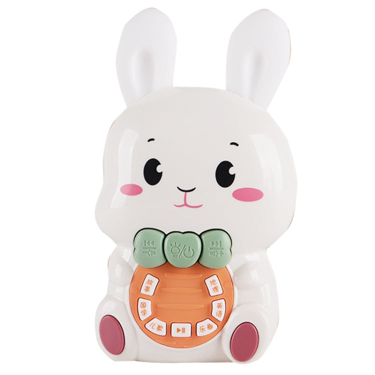Children Singing Puzzle Luminous Rabbit Early Education Learning Machine, Pink, White