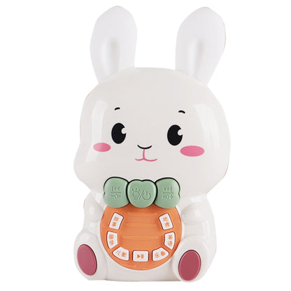 Children Singing Puzzle Luminous Rabbit Early Education Learning Machine, Pink, White