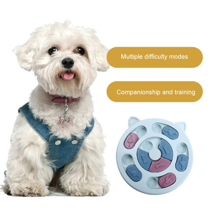 Cat And Dog Feeding Plate Slow Food Bowl Pet Interactive Feeder, Red, Blue, Yellow