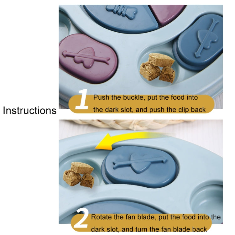 Cat And Dog Feeding Plate Slow Food Bowl Pet Interactive Feeder, Red, Blue, Yellow