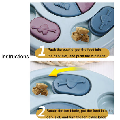 Cat And Dog Feeding Plate Slow Food Bowl Pet Interactive Feeder, Red, Blue, Yellow