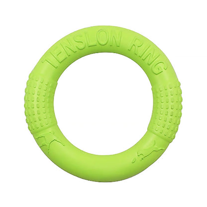 Dog Toys Pets Tension Ring Tooth Cleaning Toys, Green Small, Green Large, Orange Small, Orange Large