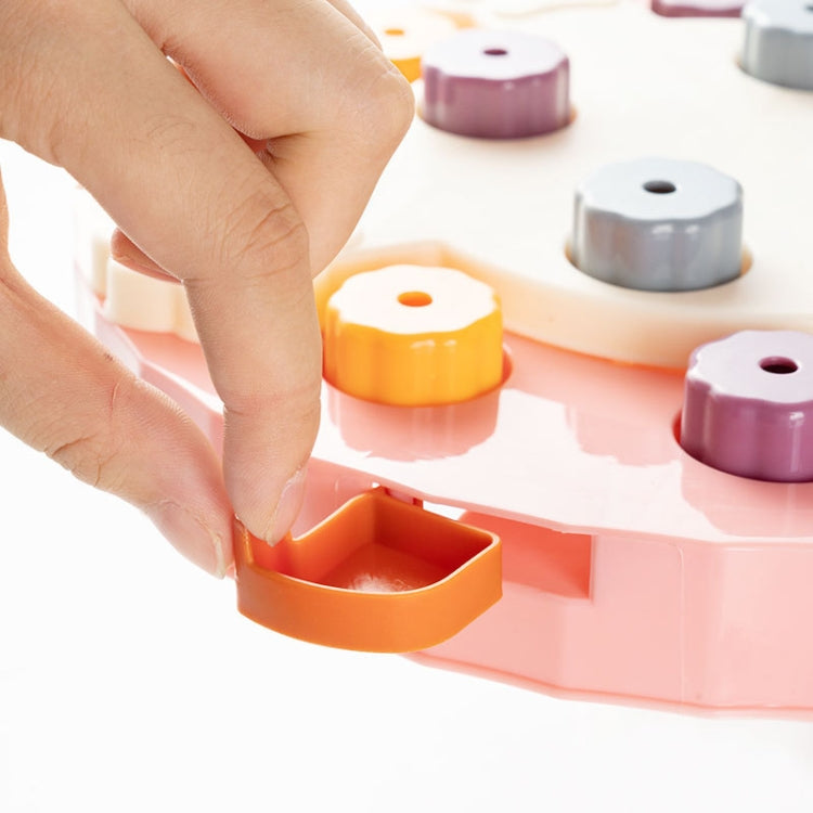 Pet Puzzle Slow Feeder Cat And Dog Food Tray Toy, Blue Claw Seal, Pink Claw Seal, Green Claw Seal, Blue Sakura, Pink Sakura, Green Sakura