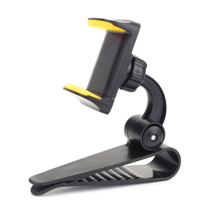 Car Sun Visor Bracket Car Mobile Phone Buckle Holder, Red, Yellow, Grey