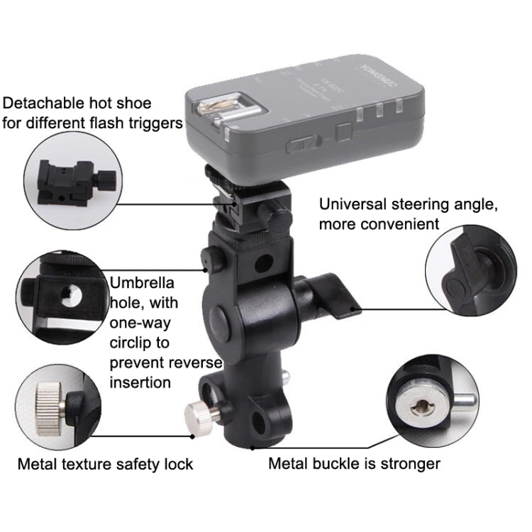 Top Flash Mount D -Shaped Lighting Light Rack, D-bracket