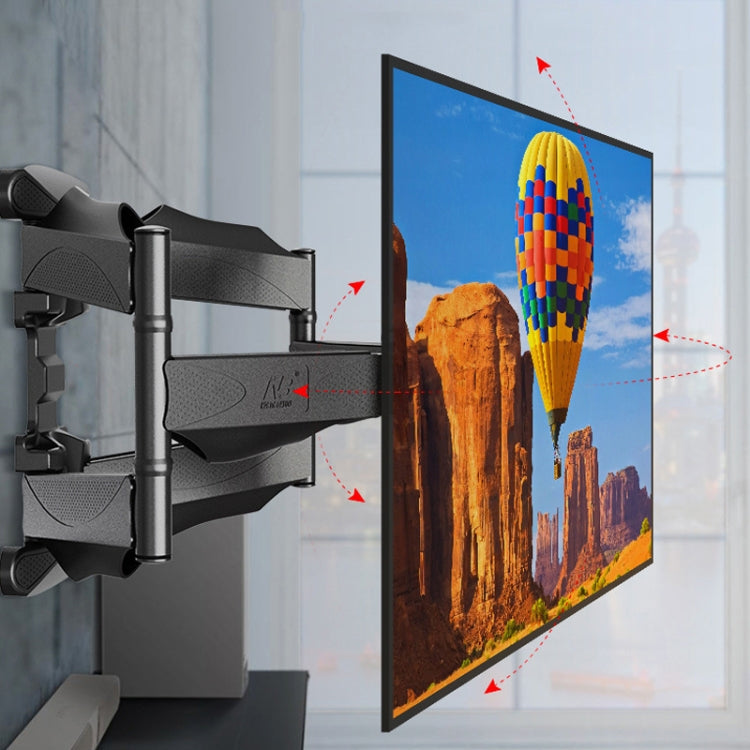 NORTH BAYOU Telescopic Swivel TV Monitor Wall Mount Bracket, For 32-52 inch