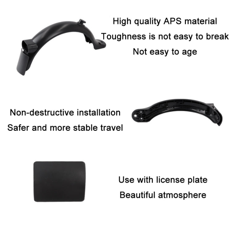 Electric Scooter Fender/Tail Light For Xiaomi Mijia Pro2, Fender+Tail Light