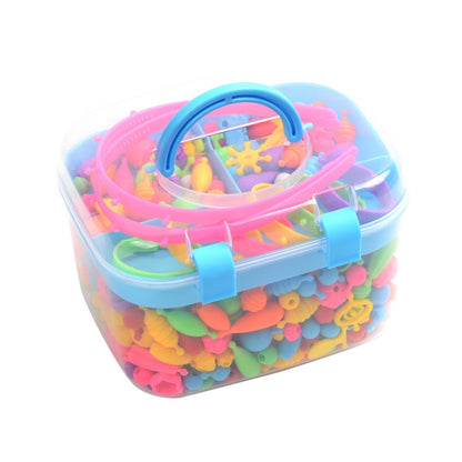 About 550pcs/box Beads Children Educational Toys DIY Handmade Beads