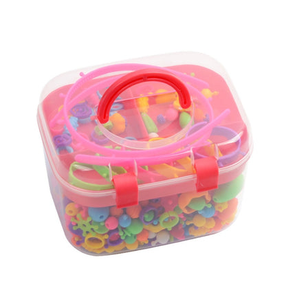 About 550pcs/box Beads Children Educational Toys DIY Handmade Beads