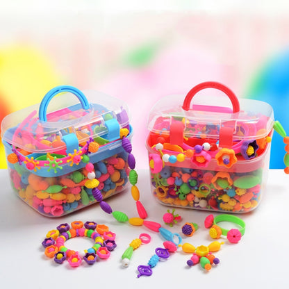 About 550pcs/box Beads Children Educational Toys DIY Handmade Beads